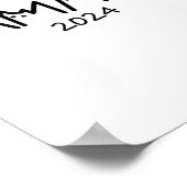 Poster Harris 2024 Drôle mignon chatte sans enfant dame (Coin)