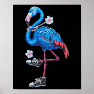 Poster Harris 2024 Flamant rose Style Retro tendance avec