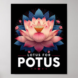 Poster Harris 2024 Lotus Pour Potus Trending President