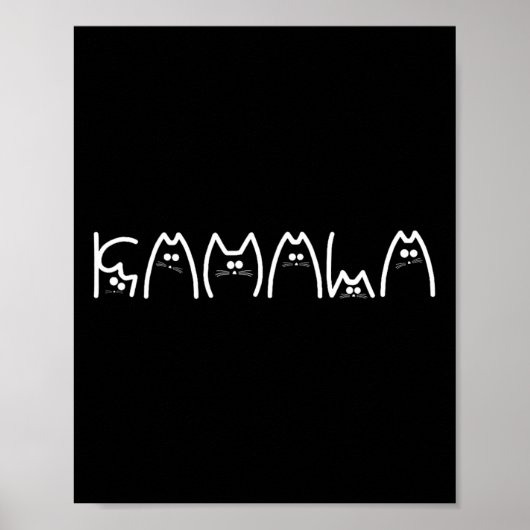 Poster Harris Cat Lettering Positive1 (Devant)