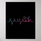 Poster Harris Cat Lettering Positive Funny Amoureux des c (Devant)