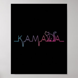 Poster Harris Cat Lettering Positive Funny Amoureux des c