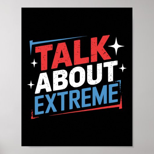 Poster Harris Election Campaign Parler de Extreme (Devant)