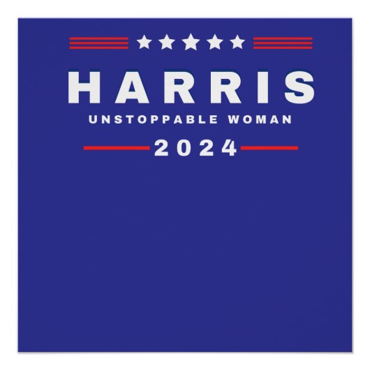 Poster Harris Femmes imparables | Élection 2024 (Devant)