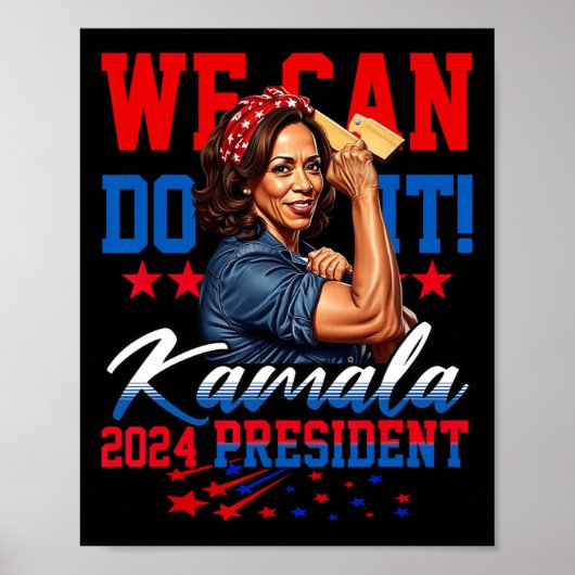 Poster Harris For President 2024 We Can Do It! (Devant)