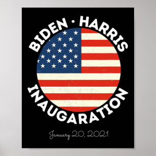 Poster Harris Inauguration 20 janvier 2021 Retro Democr