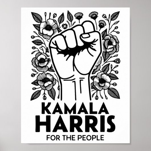 Poster Harris Pour Le Peuple Fleur Sauvage Rétro (Devant)