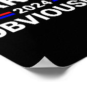 Poster Harris Pour Le Président, Évidemment 2 (Coin)