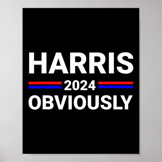 Poster Harris Pour Le Président, Évidemment 2 (Devant)