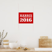 POSTER HARRIS POUR LE SÉNATEUR 2016 (Cuisine)