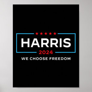 Poster Harris pour président Élection 2024 Nous choisisso