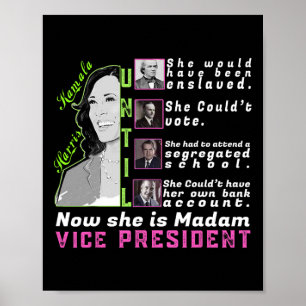 Poster Harris T Shirt - Kamala Harris Vp - Histoire noire