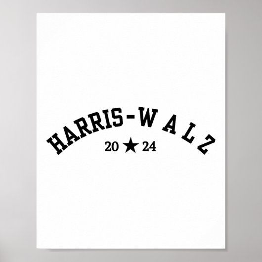 Poster Harris Tim Walz Élection de base-ball de police 20 (Devant)