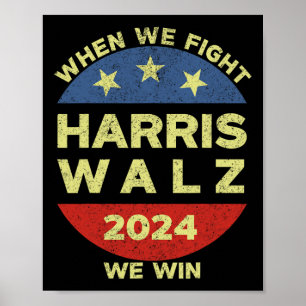Poster Harris Tim WAlzheimer 2024 Quand nous combattons n