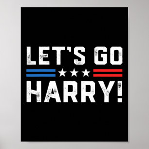 Poster Harris W 2024 Allons-y Harry Drôle Harry B Politiq