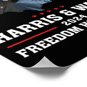 Poster Harris W 2024 Freedom Hope Unity Political Kamala (Coin)