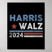 Poster Harris Waltz 2024 Election Kamala Harris Tim Waltz (Devant)