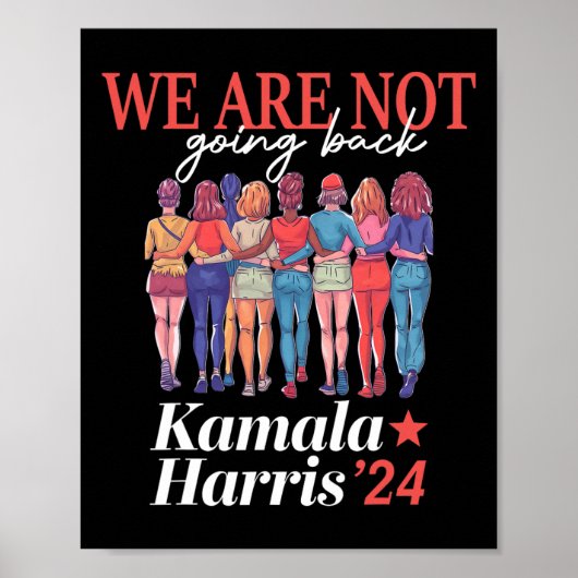 Poster Harris Waltz 2024 Nous ne rentrons pas Kamala Har (Devant)