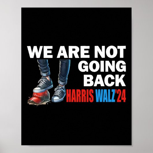 Poster Harris Waltz 2024 Nous ne rentrons pas Kamala Harr (Devant)