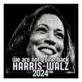 POSTER HARRIS-WALZ 2024 NOUS NE REVIENDRONS PAS (Devant)