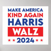 Poster Harris Walz 2024 Rendre l'Amérique (Devant)