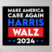Poster Harris Walz 2024 Rendre l'Amérique à nouveau conce (Devant)