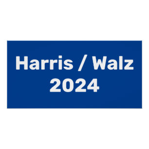 Poster Harris / Walz Campagne présidentielle 2024