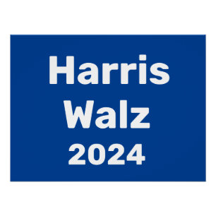 Poster Harris / Walz Campagne présidentielle 2024
