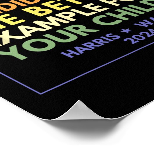 Poster Harris Walz Waltz 2024 Meilleur exemple Démocrate (Coin)