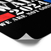 Poster Harris Walz Waltz 2024 Nous Ne Retournons Pas Le R (Coin)