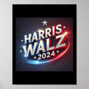 Poster Harris WAlzheimer Élection présidentielle 2024 Pré