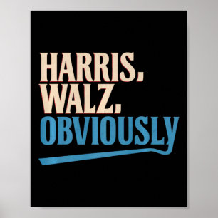 Poster Harris Wheimer Évidemment Élection 2024 Premium