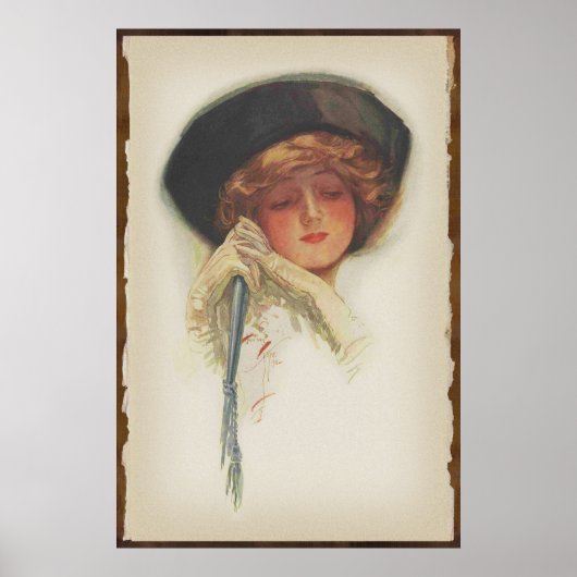 Poster Harrison Fisher Art :: American Girl Print #1 (Devant)