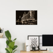 Poster HARROD'S at CHRISTMAS - LONDRES (Bureau à domicile)