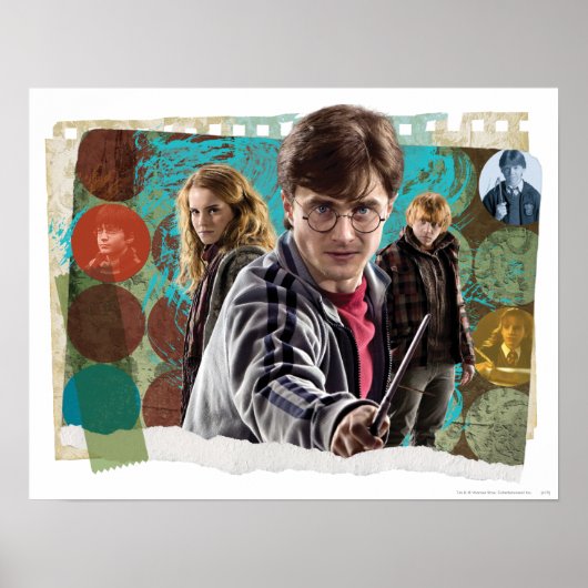 Poster Harry, Hermione et Ron (Devant)