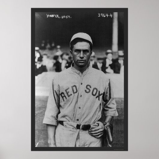 Poster Harry Hooper Red Sox Baseball 1914 (Devant)
