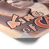 Poster Harry Houdini, roi des cartes 1895 (Coin)