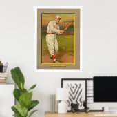 Poster Harry Niles Red Sox Baseball 1911 (Bureau à domicile)