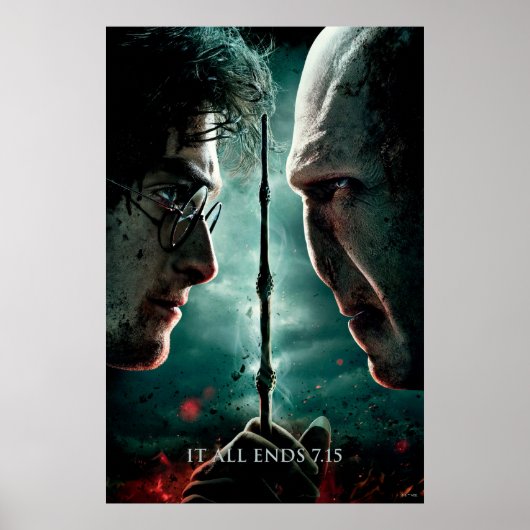Poster Harry Potter 7 Partie 2 - Harry vs Voldemort (Devant)