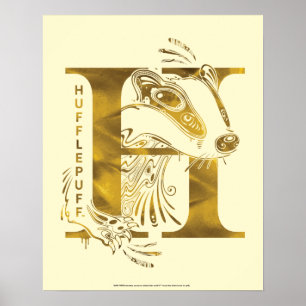 Poster Harry Potter   Aguamenti HUFFLEPUFF™ Graphique