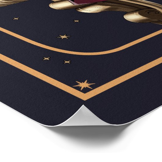 Poster HARRY POTTER™ | Anime Hermione Granger assis (Coin)