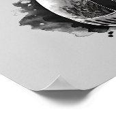 Poster Harry Potter | Aquarelle de marque foncée (Coin)