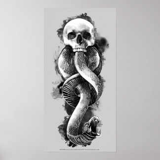 Poster Harry Potter | Aquarelle de marque foncée