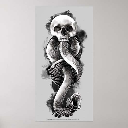 Poster Harry Potter | Aquarelle de marque foncée (Devant)