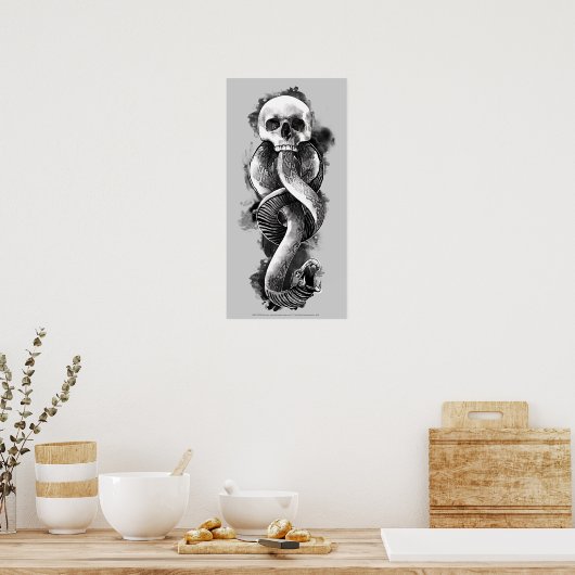 Poster Harry Potter | Aquarelle de marque foncée (Cuisine)