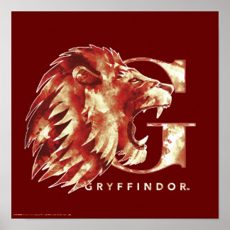 Poster Harry Potter | Aquarelle Lion GRYFFINDOR™