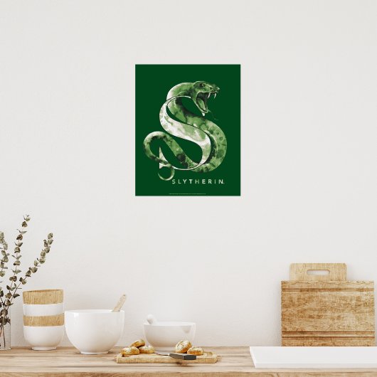 Poster Harry Potter | Aquarelle SLYTHERIN™ (Cuisine)