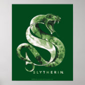 Poster Harry Potter | Aquarelle SLYTHERIN™ (Devant)