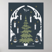 Poster HARRY POTTER™ Arbre de Noël magique (Devant)