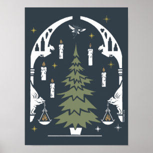 Poster HARRY POTTER™ Arbre de Noël magique